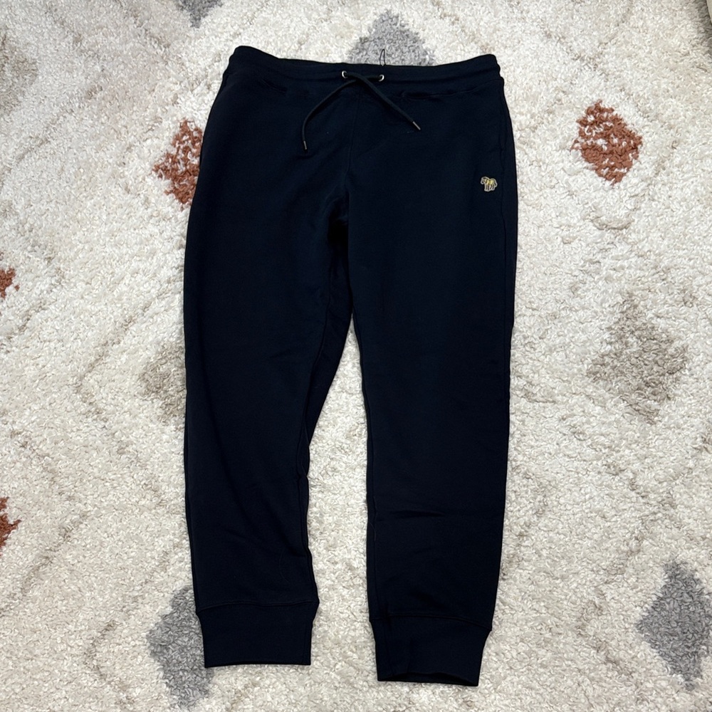 Paul Smith Navy Joggers with Gold Logo